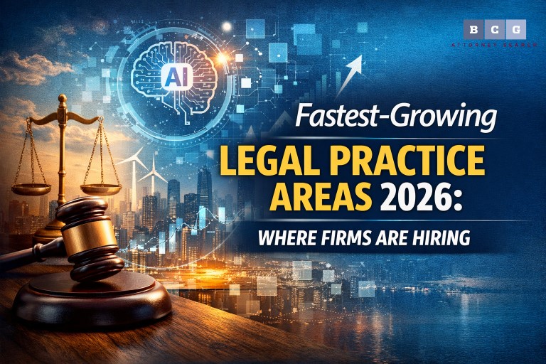 Fastest-Growing Legal Practice Areas 2026 - BCG Attorney Search